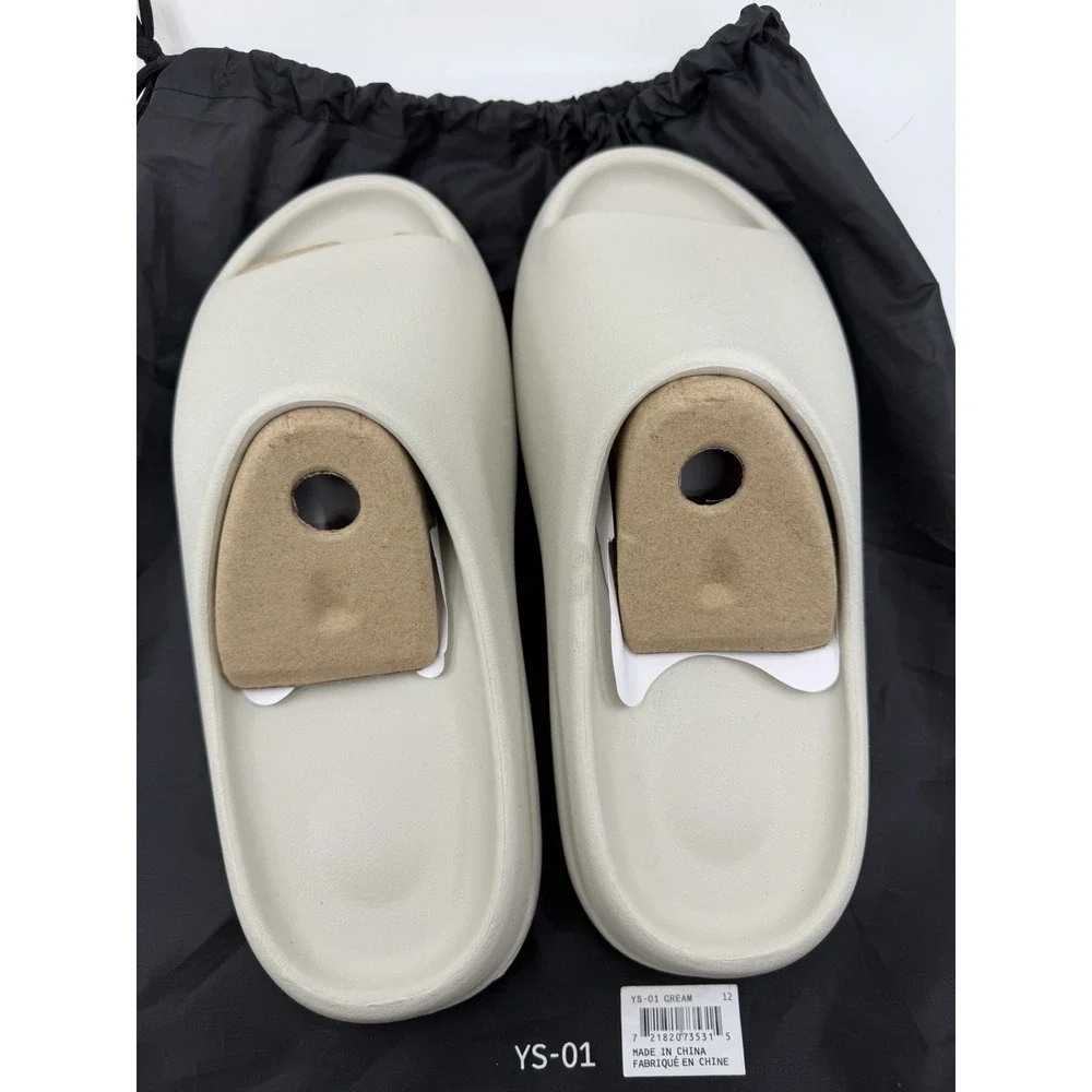 🔥Yeezy Slide Cream Men's Size 12 Foam Slides YS-01 BRAND NEW w/ Dust Bag!!🔥